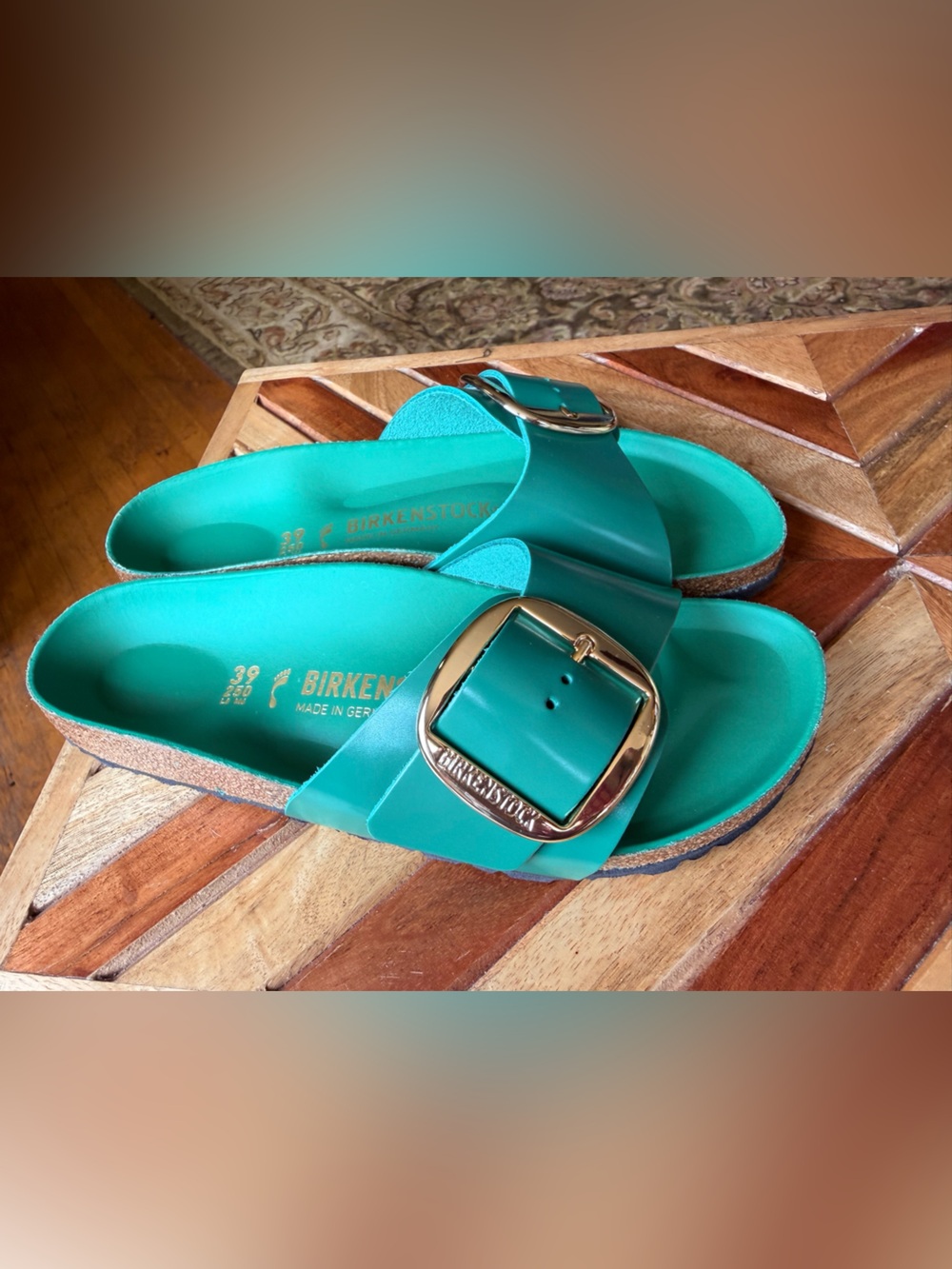 Birkenstock Madrid Big Buckle Digital Green NWT $150 - Picture 6 of 15